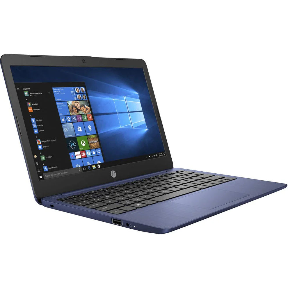 HP Stream 11.6-inch HD Laptop, Intel Celeron N4000, 16 GB RAM 512GB SSD, Windows 10 Home, 11-ak0010nr, Royal Blue)
