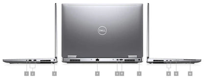 Dell Precision 7540 Workstation Laptop | 15.6" 1920x1080 FHD | Core i5-9400H - 512GB SSD Hard Drive - 32GB RAM - Nvidia Quadro T2000 | cores @ 4.3 GHz - 4GB GDDR6 Win 10 Pro Silver (Renewed)