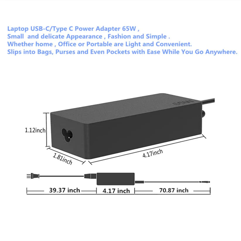 65W Adapter Laptop Charger Compatible for Lenovo Thinkpad T470 T470S T460 E531 E570 E560 L470 L460 L440 T440 T450 T540P X270 X250 X240 ADLX65NLC2A ADLX65NCC. 3A ADLX65NCC2A AC Power Adapter