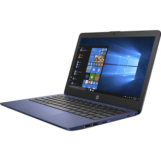 HP Stream 11.6-inch HD Laptop, Intel Celeron N4000, 16 GB RAM 512GB SSD, Windows 10 Home, 11-ak0010nr, Royal Blue)