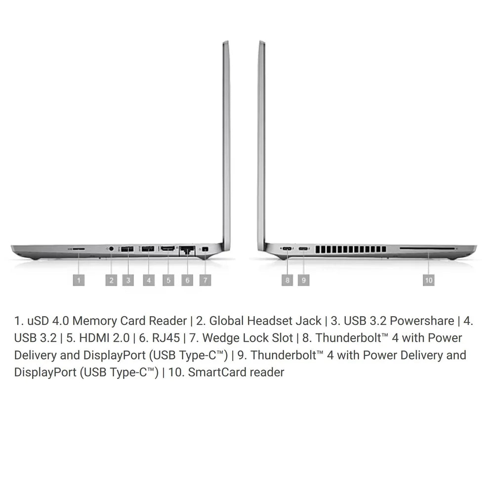 Dell Latitude 5420 14" Notebook, Intel Core i5-1145G7, 16GB RAM, 512GB SSD, Intel Iris Xe Graphics, Windows 10 Pro (Renewed)