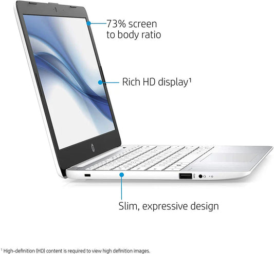HP Stream 11.6-inch HD Laptop, Intel Celeron N4000, 4 GB RAM 32 GB, Windows 10 Home i