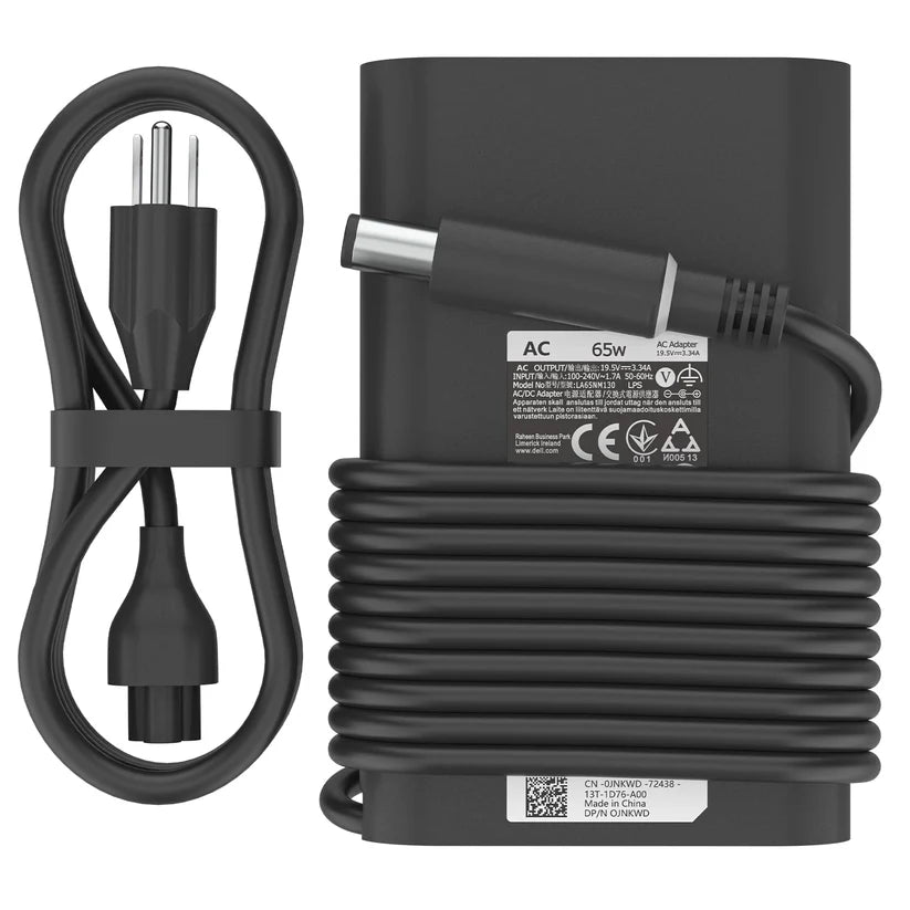 65W Laptop Charger Fit for Dell Latitude 5280 5290 5490 5491 5285 5289 5480 5488 5580 5590 5591 Latitude E5470 E6430 E6420 E7470 E5420 7490 AC Power Adapter 19.5V 3.34A, LA65NM191 ，Barrel 7.4mm tip