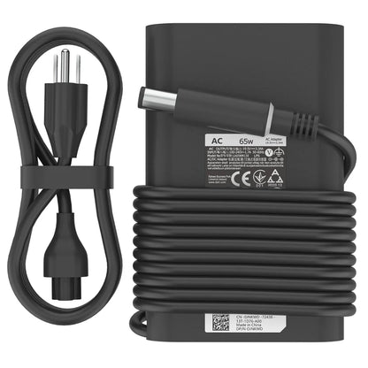 65W Laptop Charger Fit for Dell Latitude 5280 5290 5490 5491 5285 5289 5480 5488 5580 5590 5591 Latitude E5470 E6430 E6420 E7470 E5420 7490 AC Power Adapter 19.5V 3.34A, LA65NM191 ，Barrel 7.4mm tip