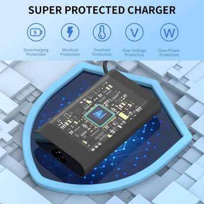 65W Laptop Charger Fit for Dell Latitude 5280 5290 5490 5491 5285 5289 5480 5488 5580 5590 5591 Latitude E5470 E6430 E6420 E7470 E5420 7490 AC Power Adapter 19.5V 3.34A, LA65NM191 ，Barrel 7.4mm tip